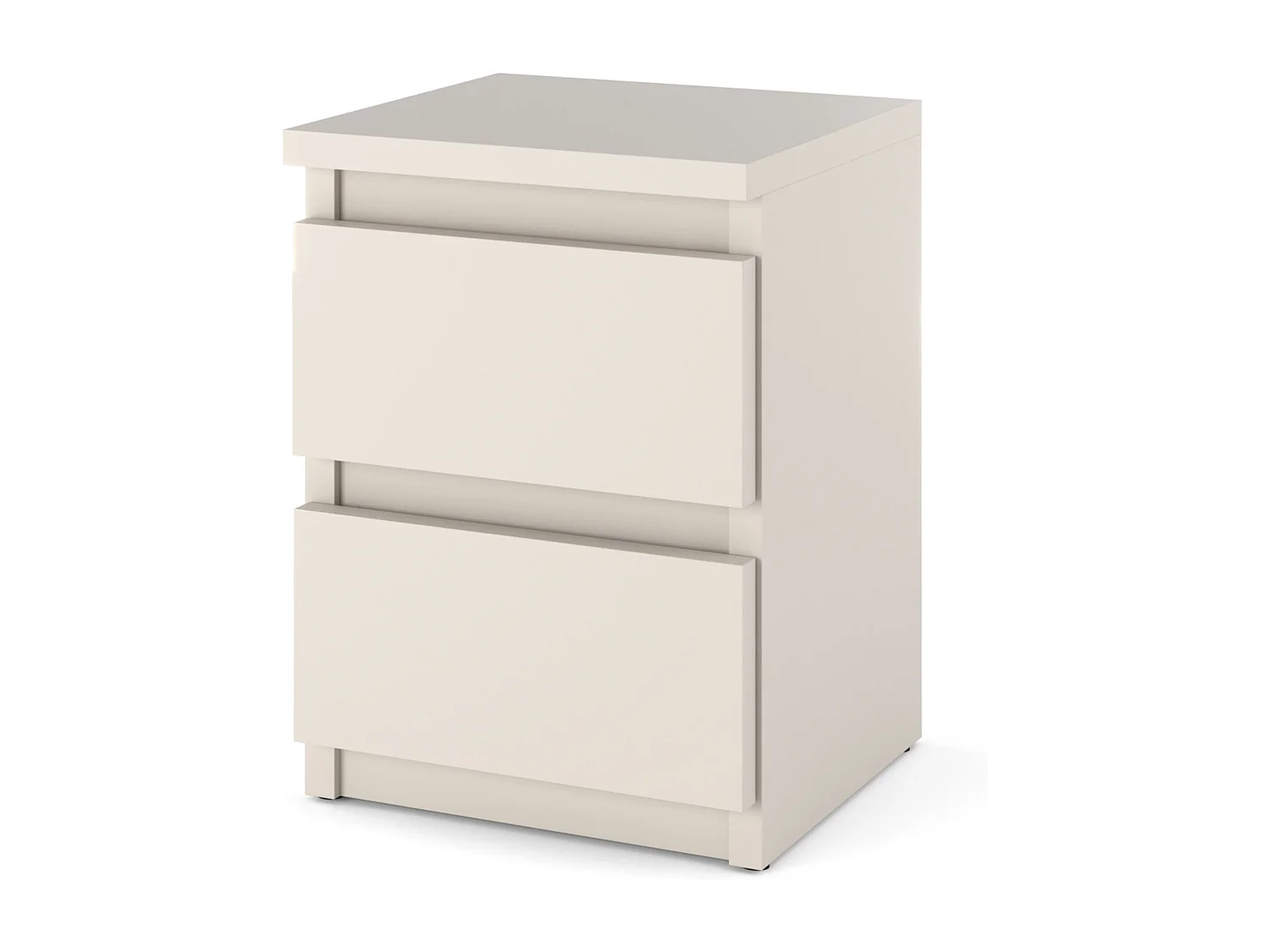 Mesa de cabeceira Cashmere 30×30×42 cm, 2 gavetas - móveis de cabeceira para o quarto