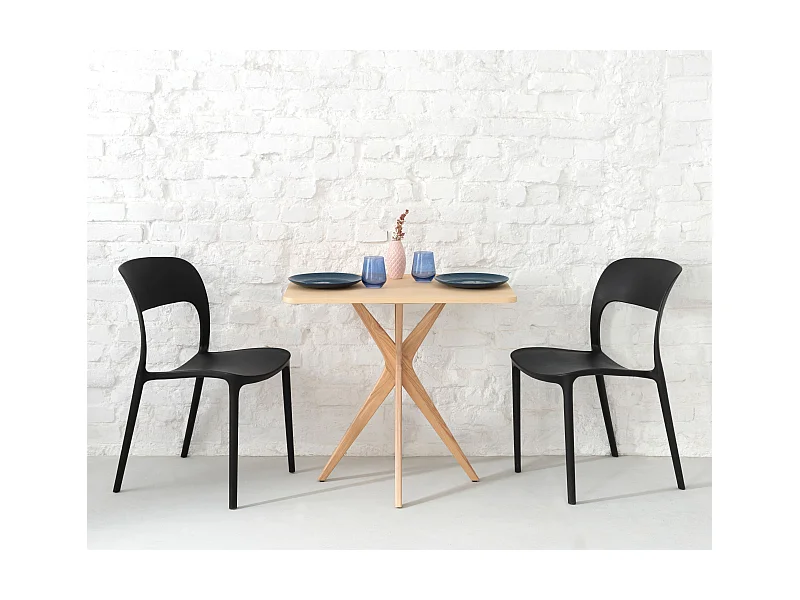 Kleiner rechteckinger Esstisch Jubi 55x80cm Esche