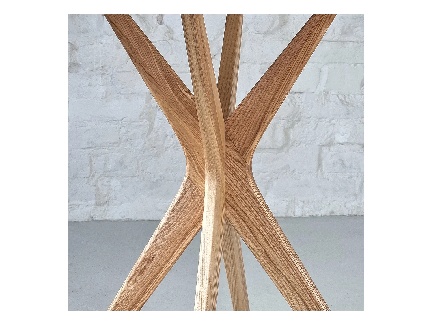 Petite table à manger rectangulaire Jubi 55x80cm Frêne