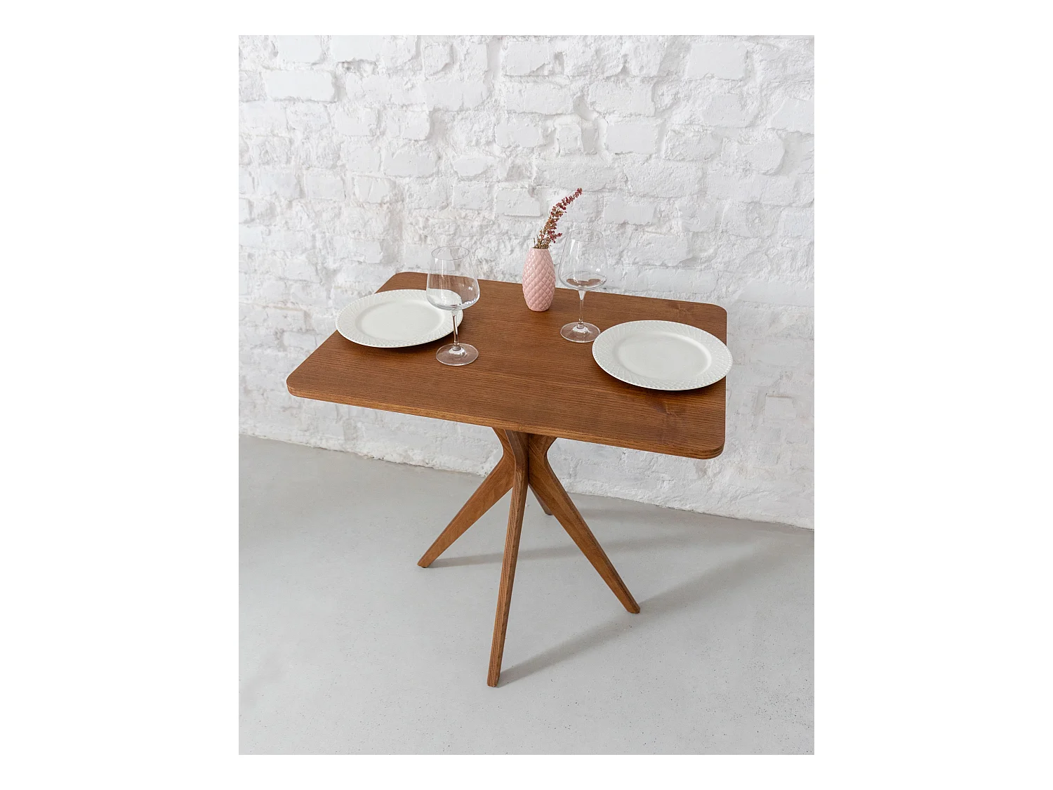 Kleiner rechteckinger Esstisch Jubi 55x80cm Esche