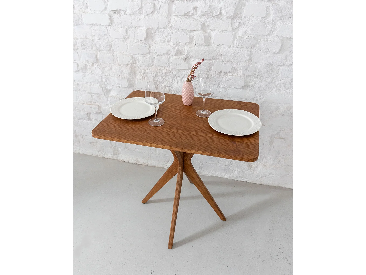 Kleiner rechteckinger Esstisch Jubi 55x80cm Esche