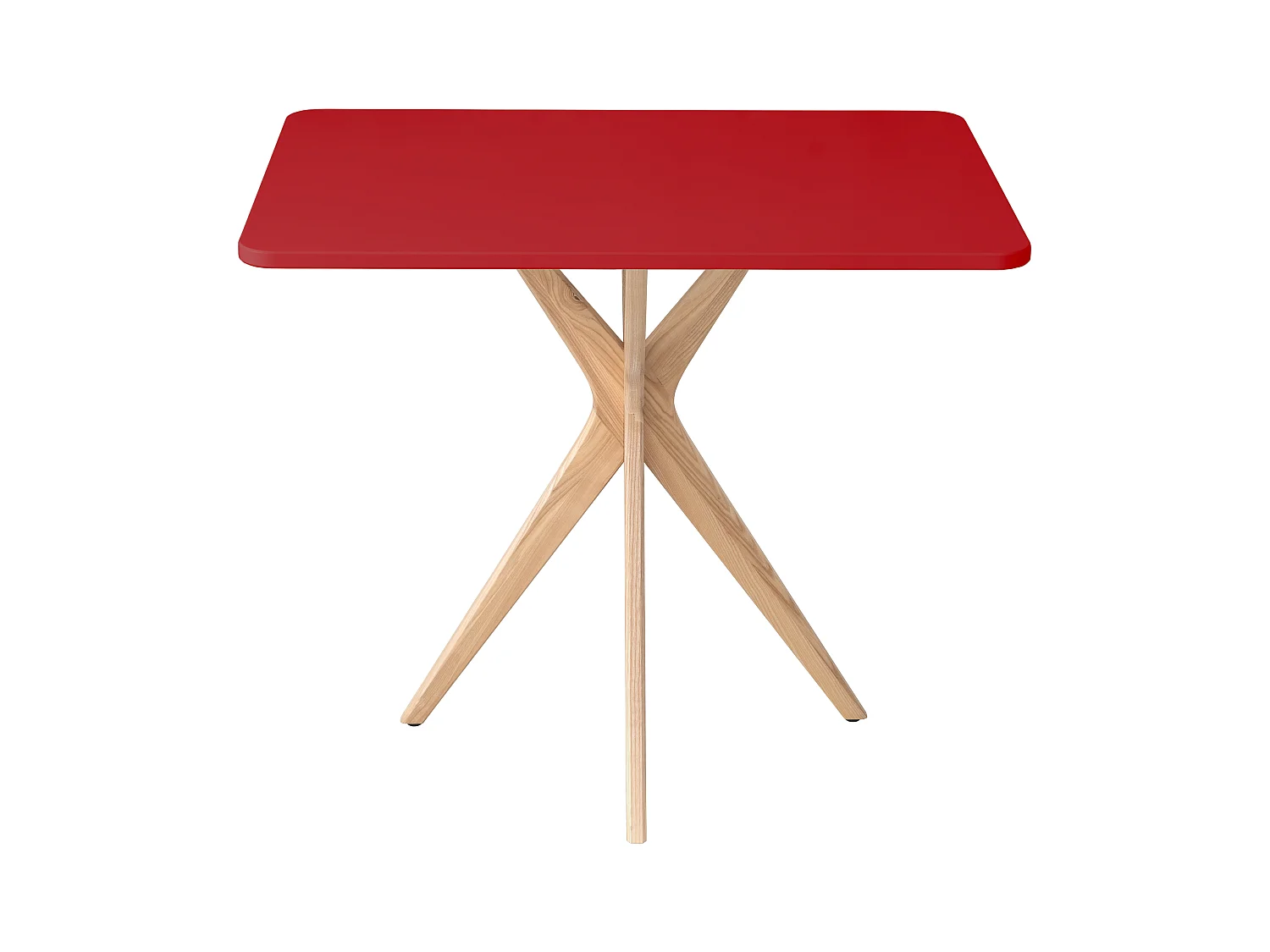 Kleiner rechteckinger Esstisch Jubi 55x80cm Rot