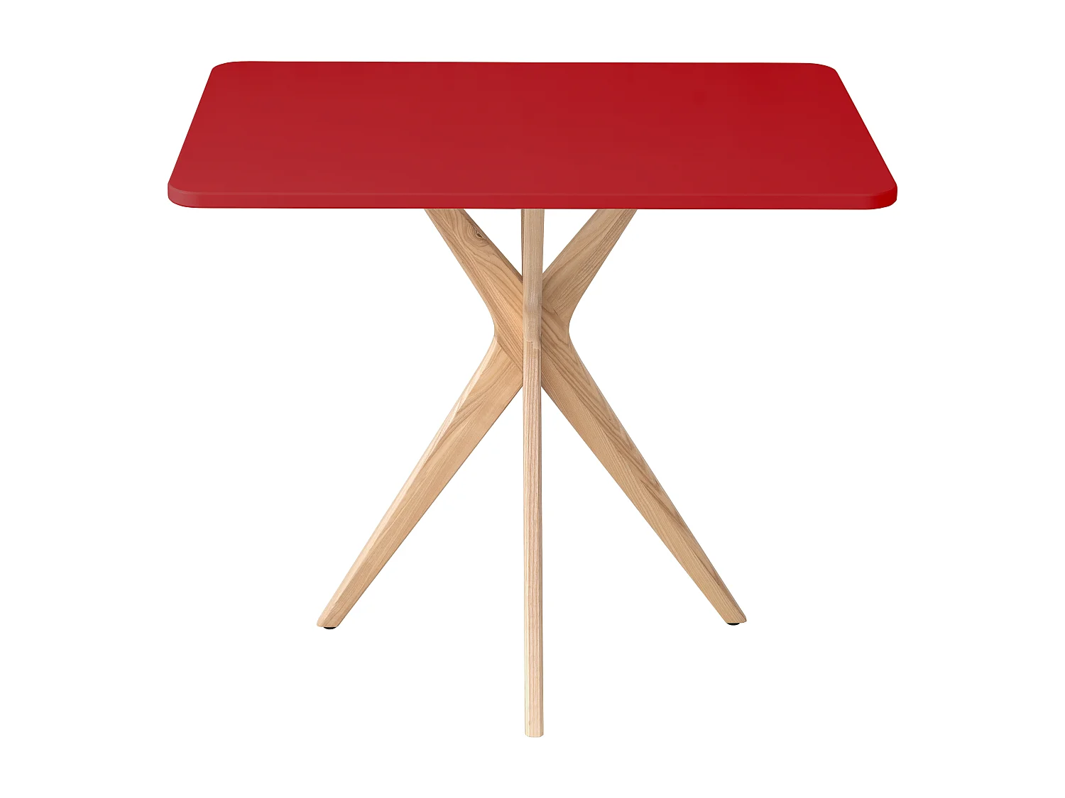 Kleiner rechteckinger Esstisch Jubi 55x80cm Rot