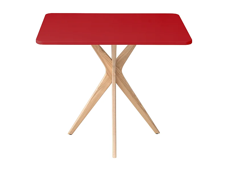 Kleiner rechteckinger Esstisch Jubi 55x80cm Rot