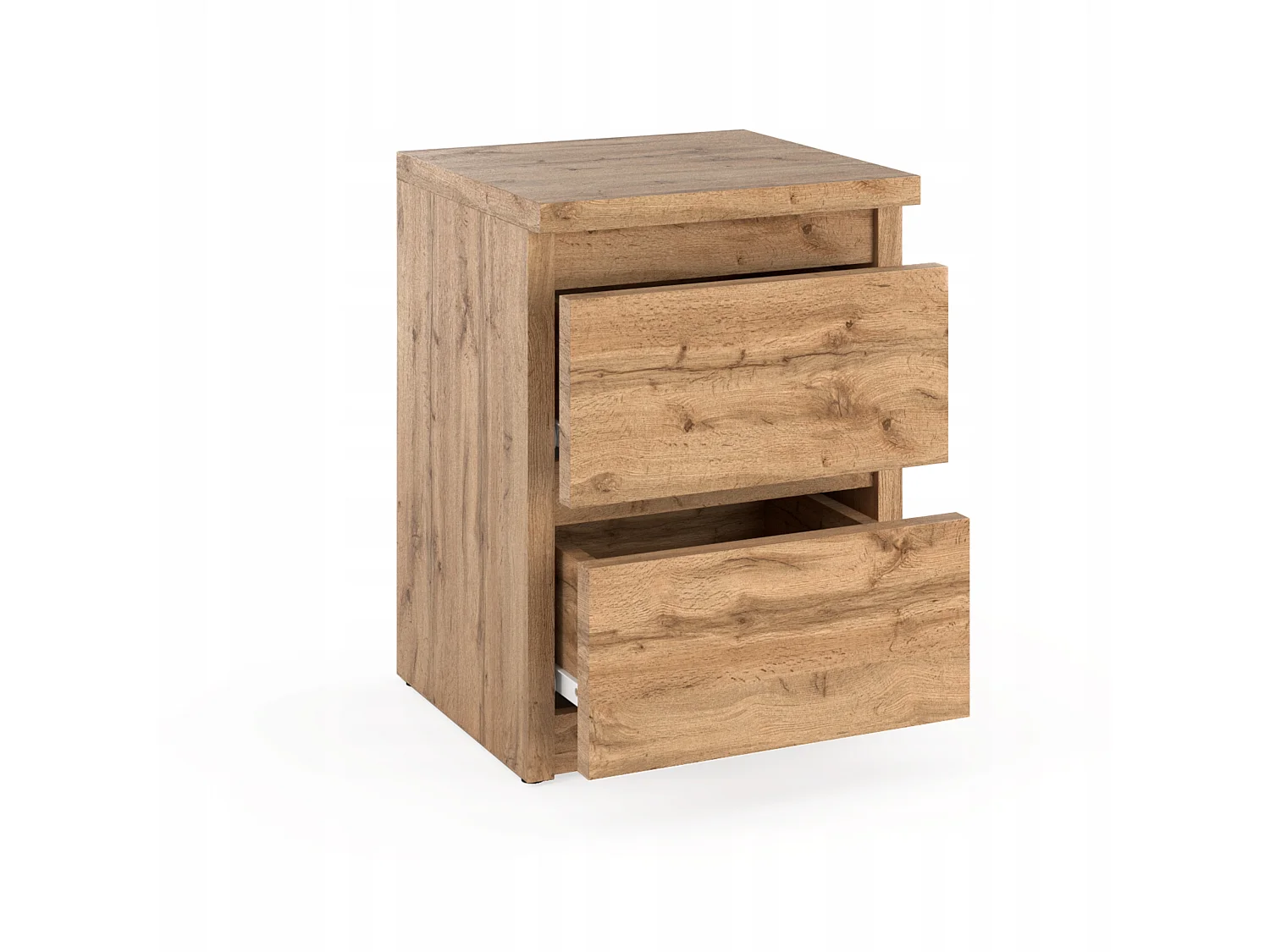 Comodino Rovere Wotan 30x30x42CM 2 cassetti -arredo camera da letto