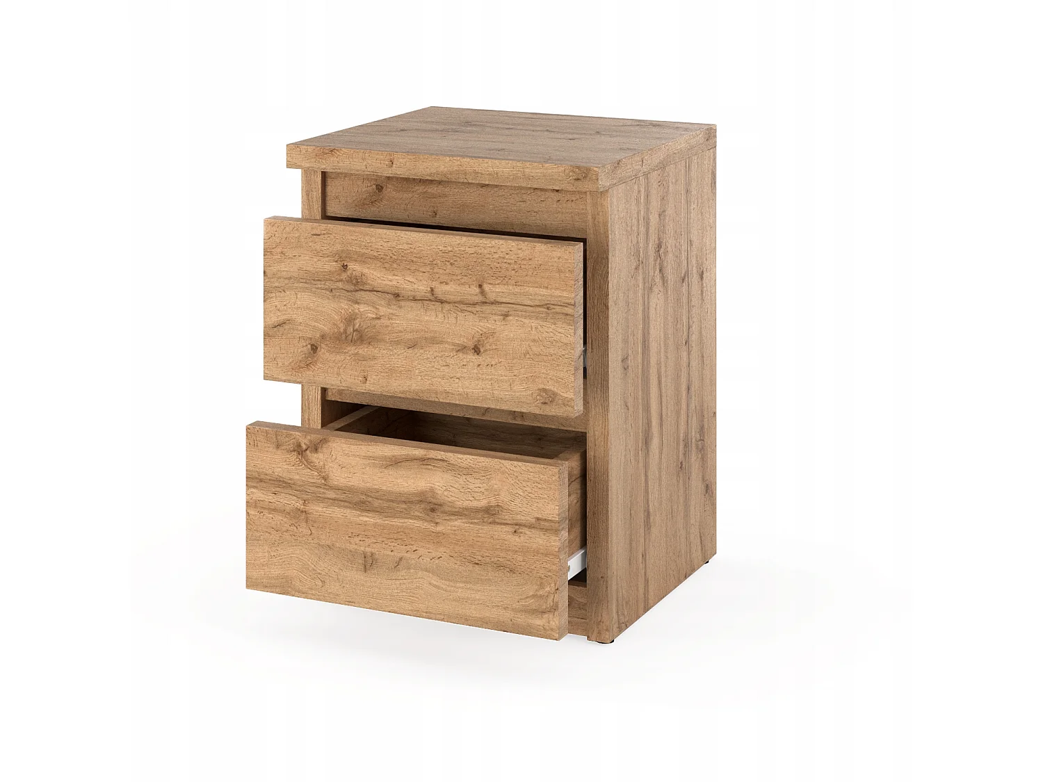 Comodino Rovere Wotan 30x30x42CM 2 cassetti -arredo camera da letto