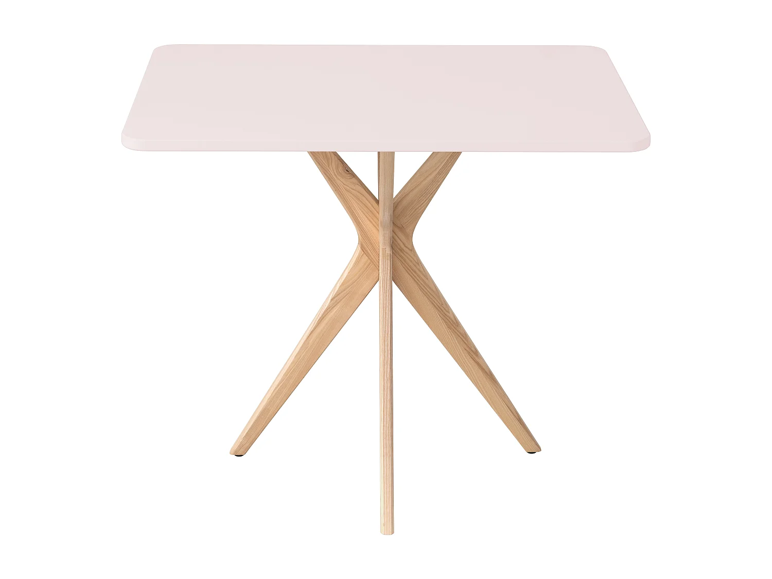 Kleiner rechteckinger Esstisch Jubi 55x80cm Pudriges Rosa