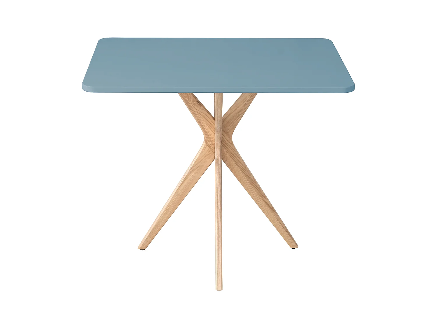 Petite table à manger rectangulaire Jubi 55x80cm Bleu Doux