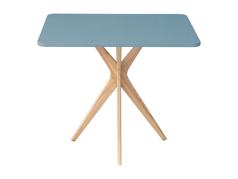 Kleiner rechteckinger Esstisch Jubi 55x80cm Taubenblau
