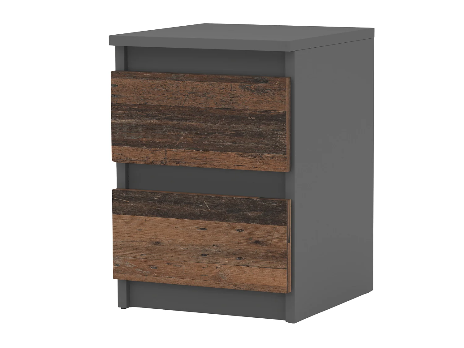 Szafka Nocna Stiv-Meble 2 Szuflady 30 CM Szary Mat Old Style 30x30x40 CM 1szt.