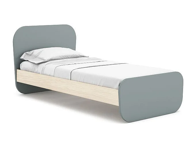 Cama juvenil Misty Breeze Verde Salvia - Oak Soft