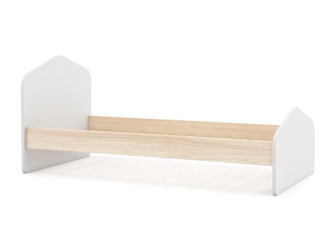 Cama juvenil Misty Cloud Blanco - Oak Soft