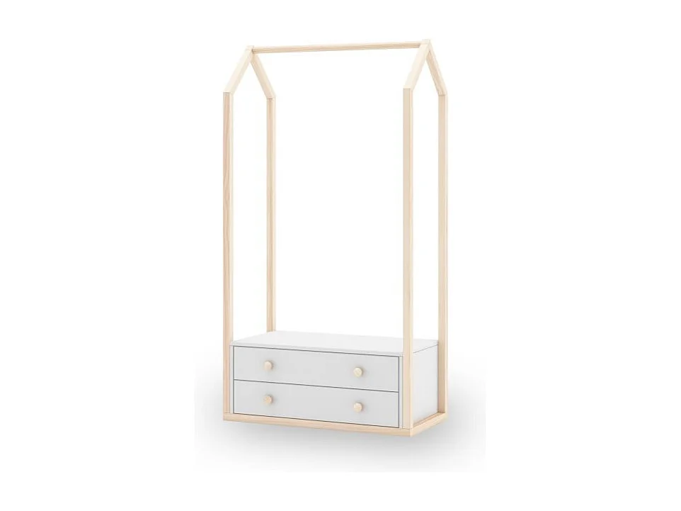 Perchero juvenil Misty Breeze Blanco - Oak Soft