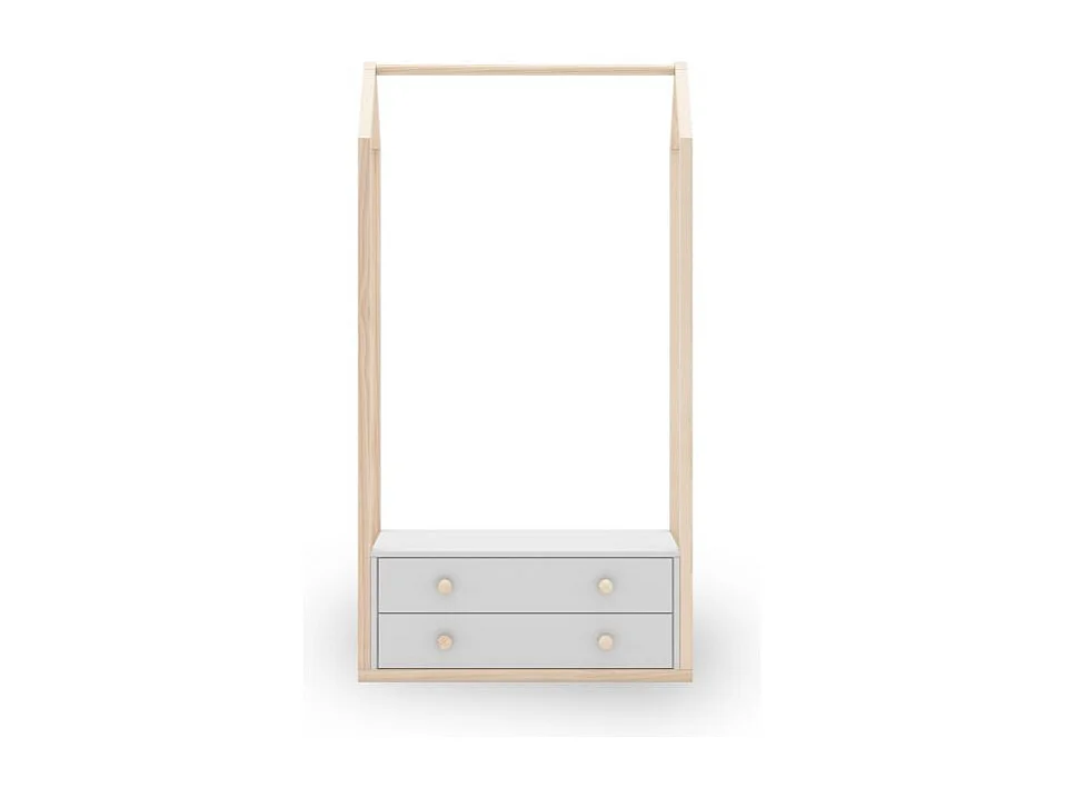 Perchero juvenil Misty Breeze Blanco - Oak Soft