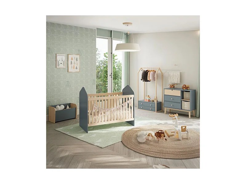 Perchero juvenil Misty Breeze Verde Salvia - Oak Soft