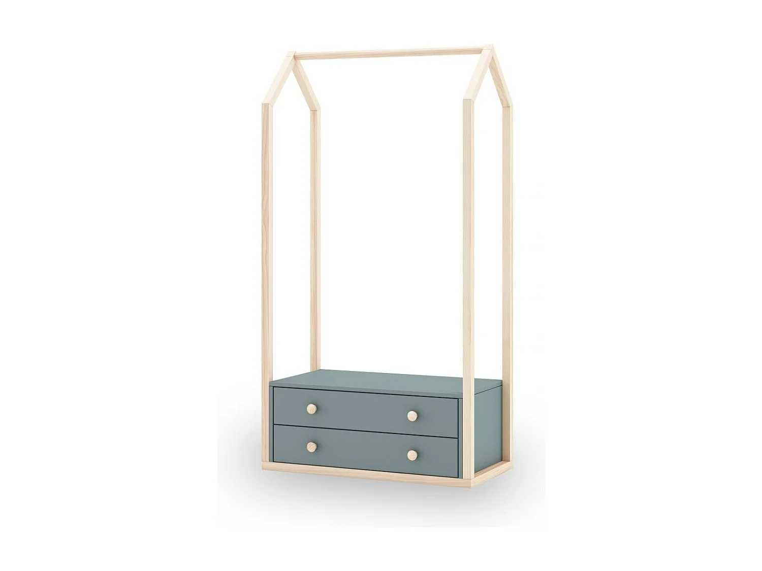 Perchero juvenil Misty Breeze Verde Salvia - Oak Soft