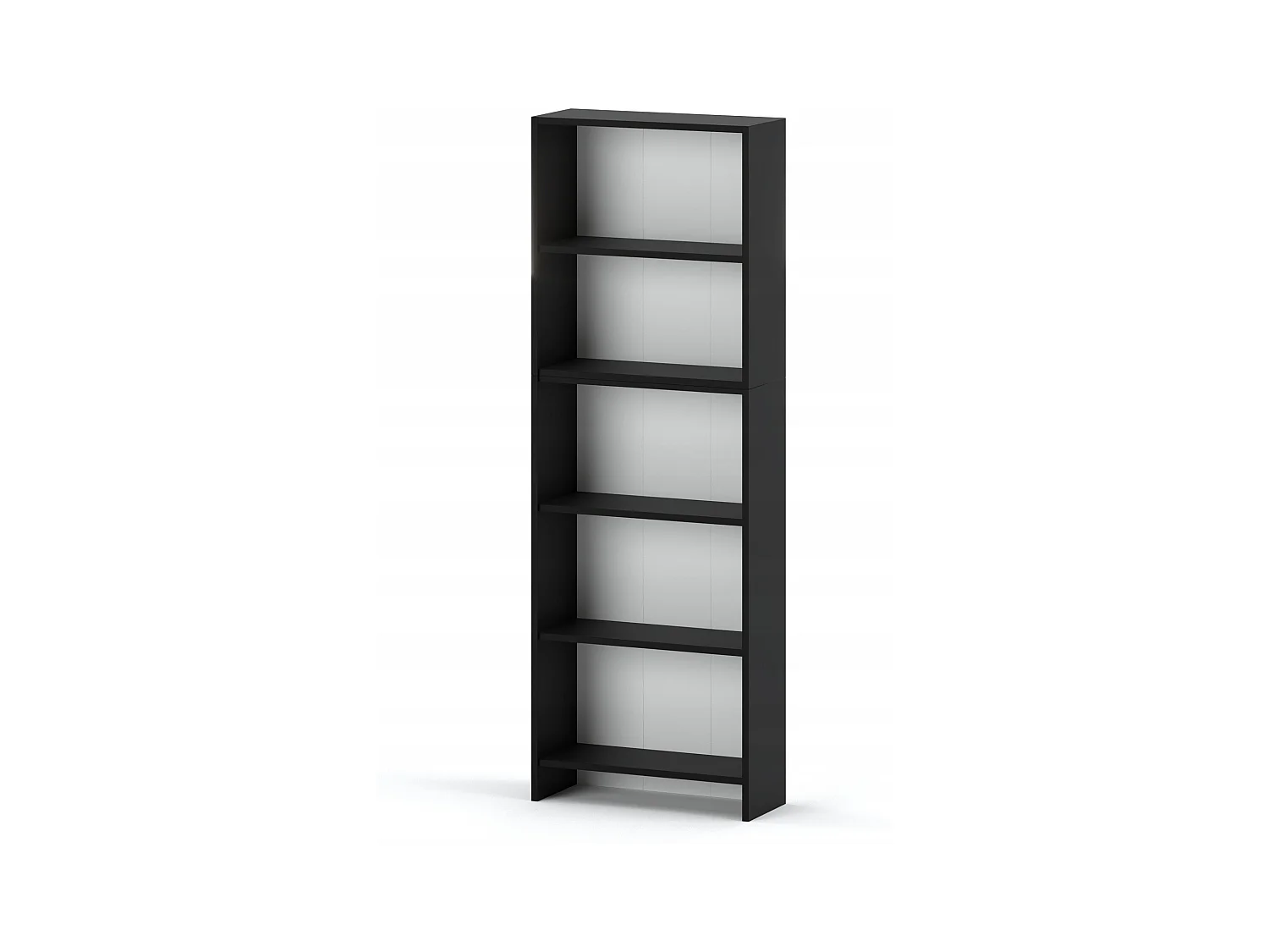 Bibliothèque -Étagère multifonction Noir 5 niveaux 60X30x189cm – Pour livres, jouets et accessoires de bureau