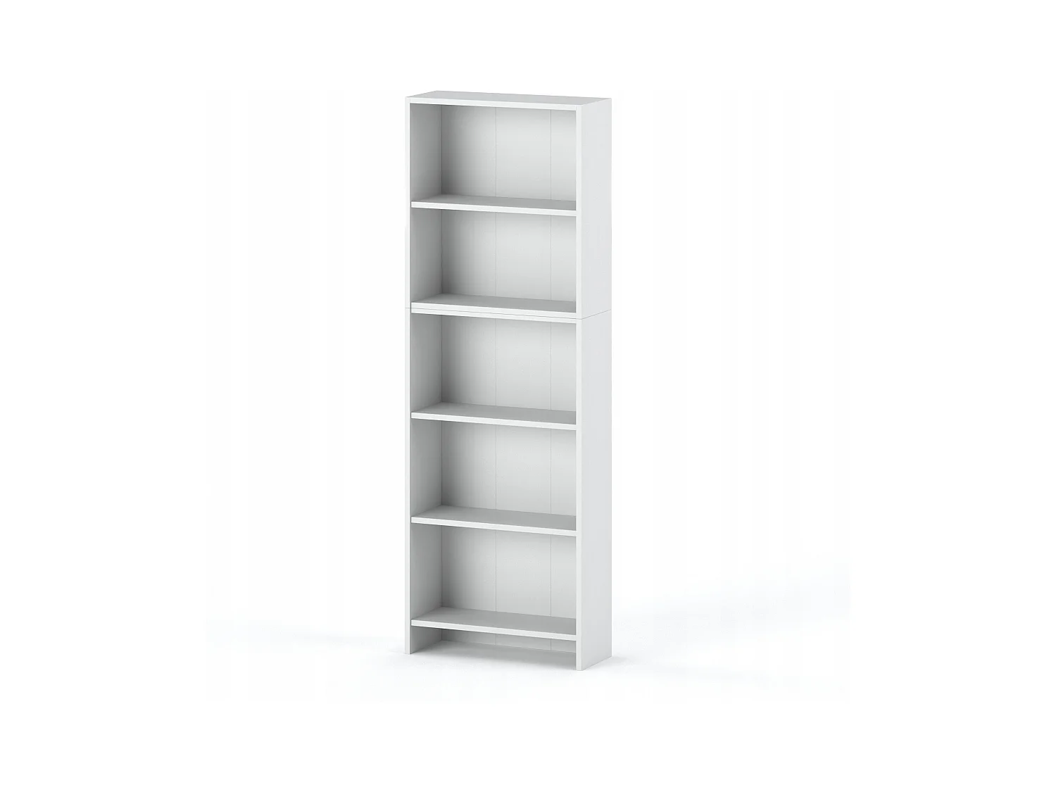 Bibliothèque - Étagère multifonction blanche 5 niveaux 60X30x189cm – Pour livres, jouets et accessoires de bureau