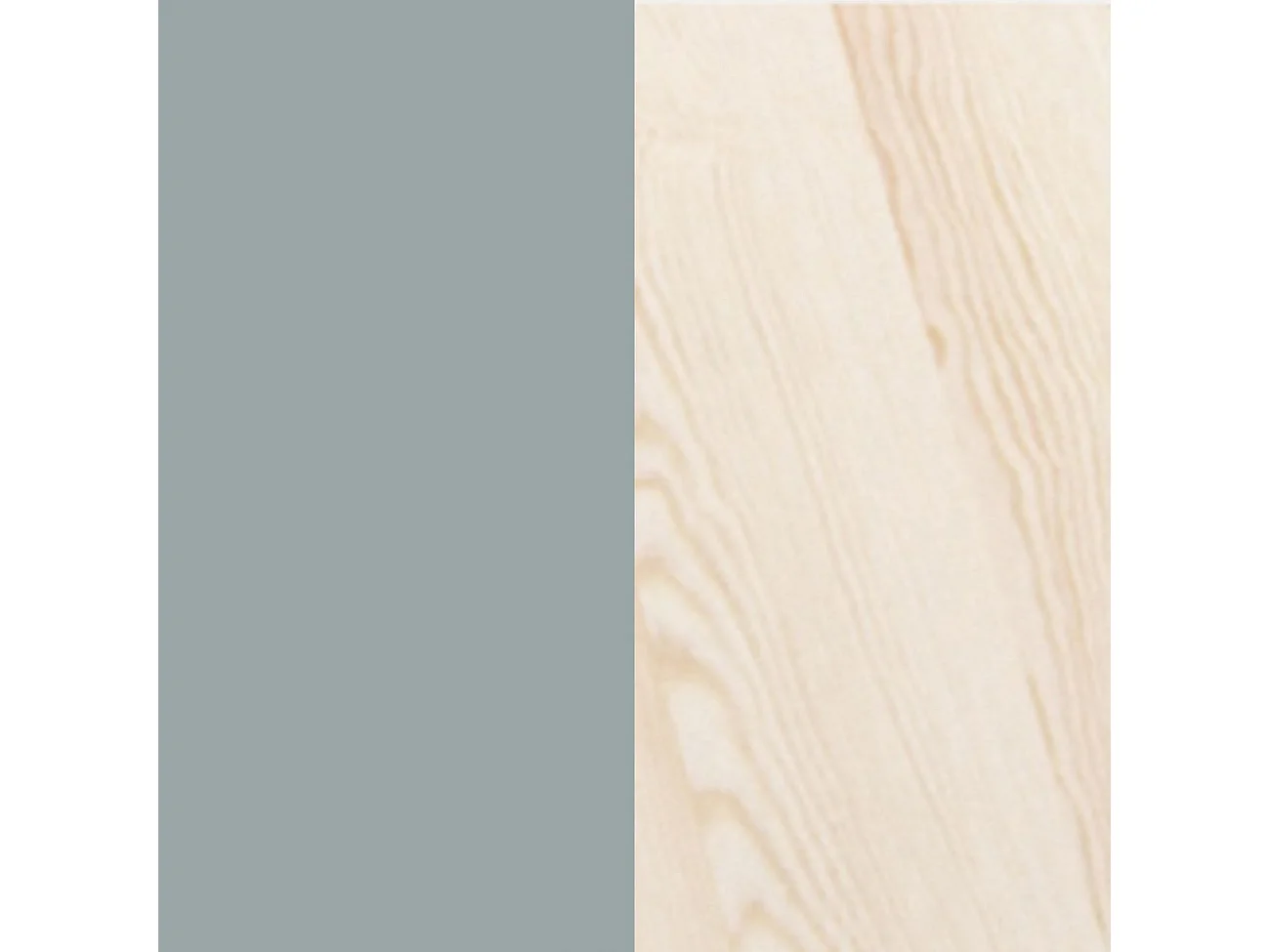 Cama juvenil con cabecero en verde salvia y oak soft 100x195,4 cm Misty Cloud Verde Salvia - Oak Soft