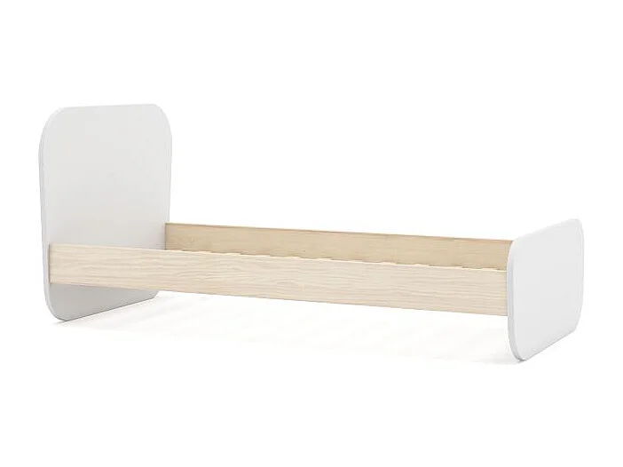 Cama juvenil Misty Breeze Blanco - Oak Soft