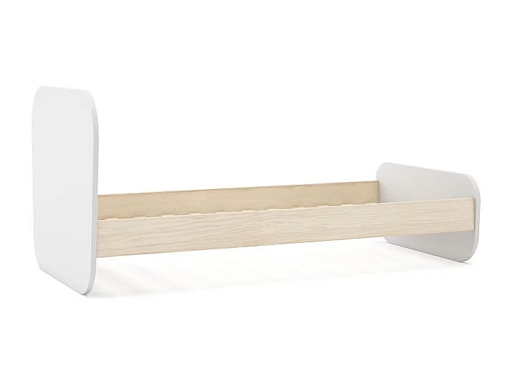 Cama juvenil Misty Breeze Blanco - Oak Soft