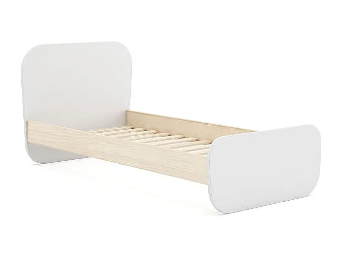 Cama juvenil Misty Breeze Blanco - Oak Soft