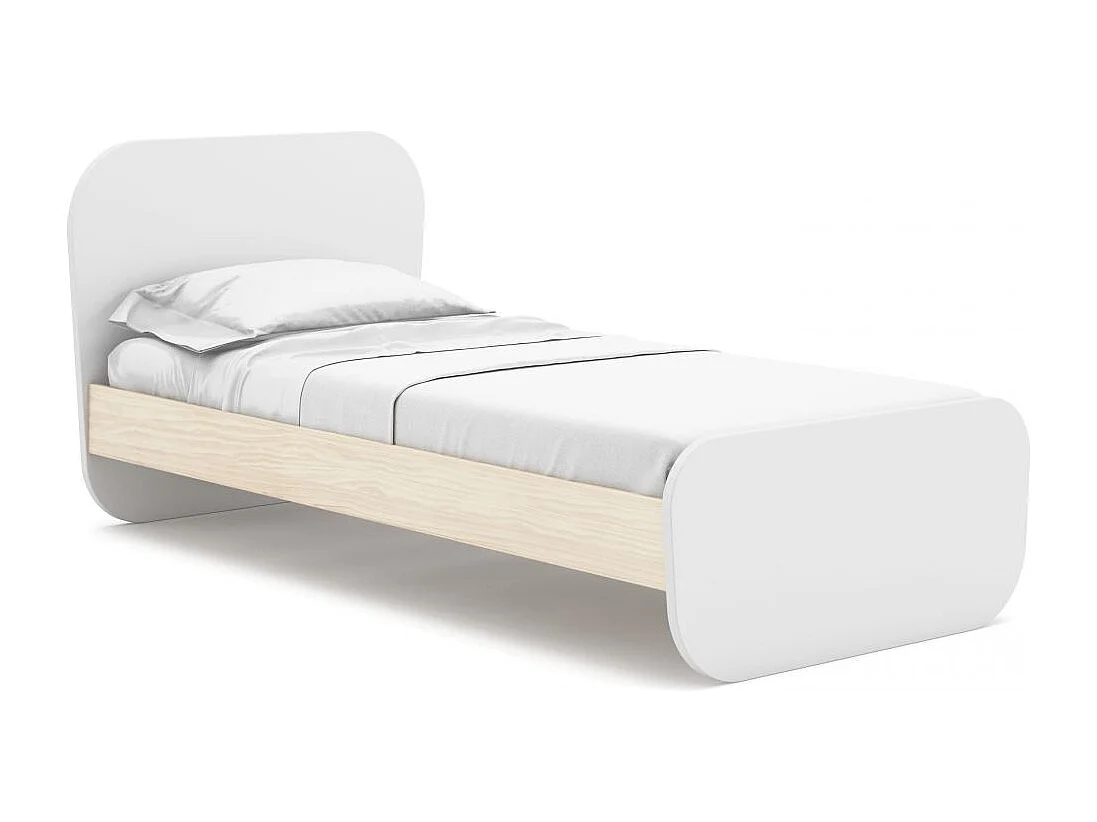 Cama juvenil Misty Breeze Blanco - Oak Soft