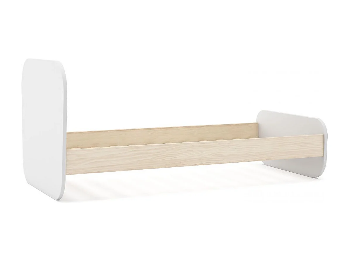 Cama juvenil Misty Breeze Blanco - Oak Soft