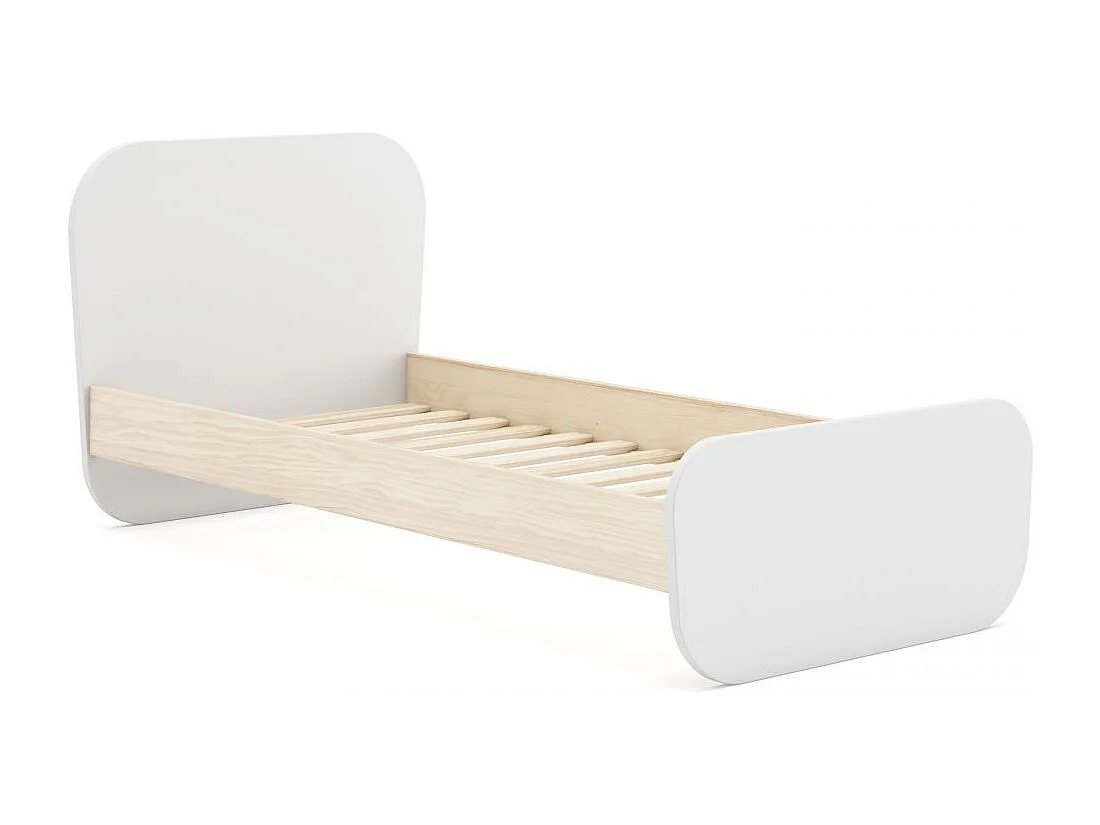 Cama juvenil Misty Breeze Blanco - Oak Soft