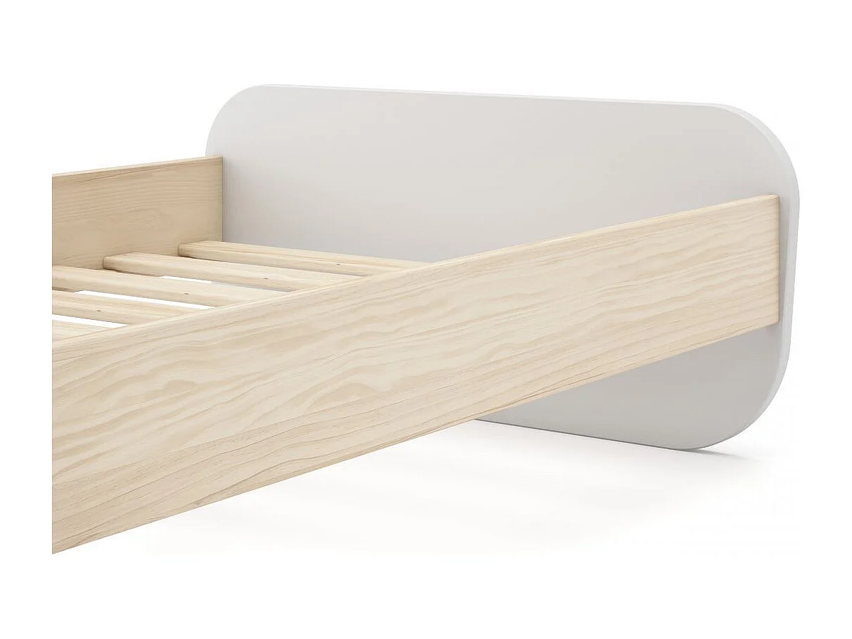Cama juvenil Misty Breeze Blanco - Oak Soft