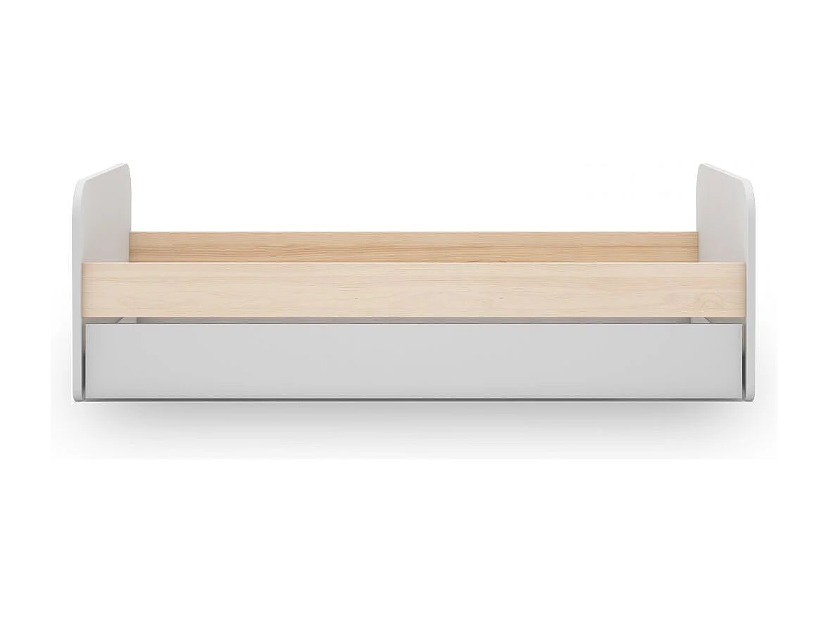 Cama doble juvenil Misty Breeze Blanco - Oak Soft