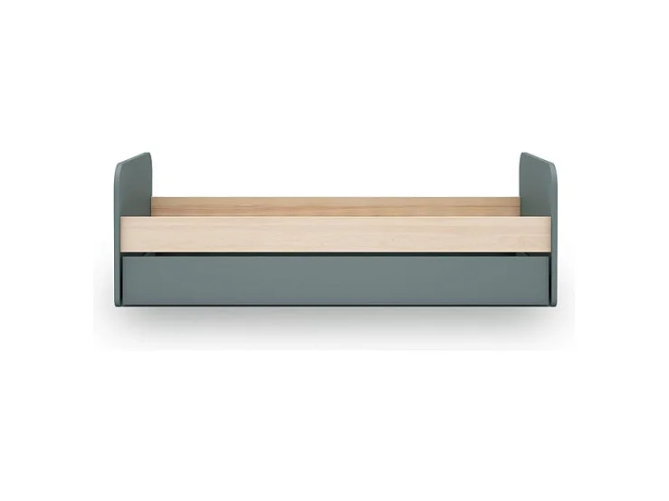 Cama doble juvenil Misty Breeze Verde Salvia - Oak Soft