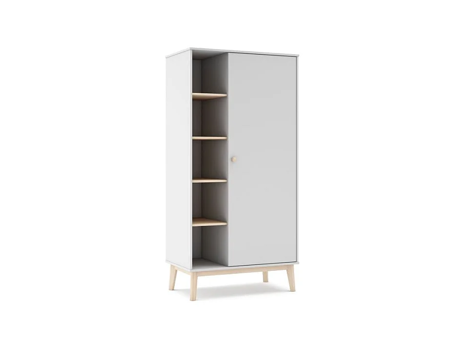 Armario juvenil Misty Breeze Blanco - Oak Soft