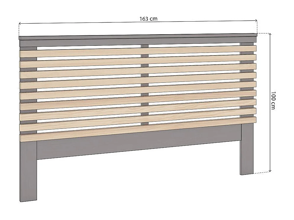 Cabeceira Misty Gris Alpino