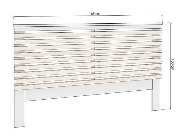 Cabecero Misty Blanco - Oak Soft