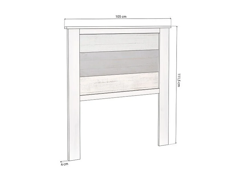 Cabecero Ocean Blanco - Vintage Colors