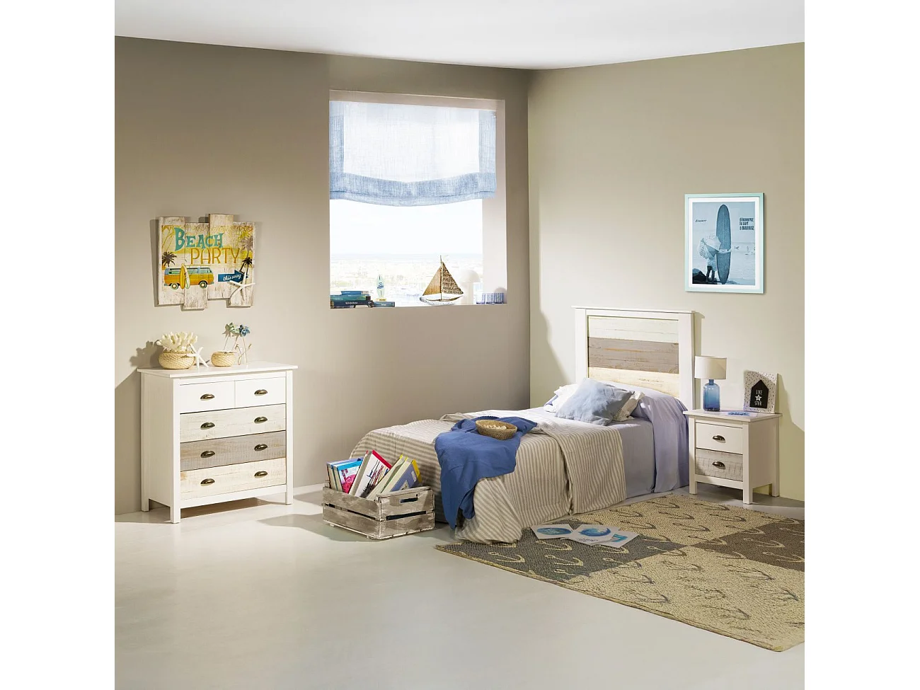 Cabecero Ocean Blanco - Vintage Colors