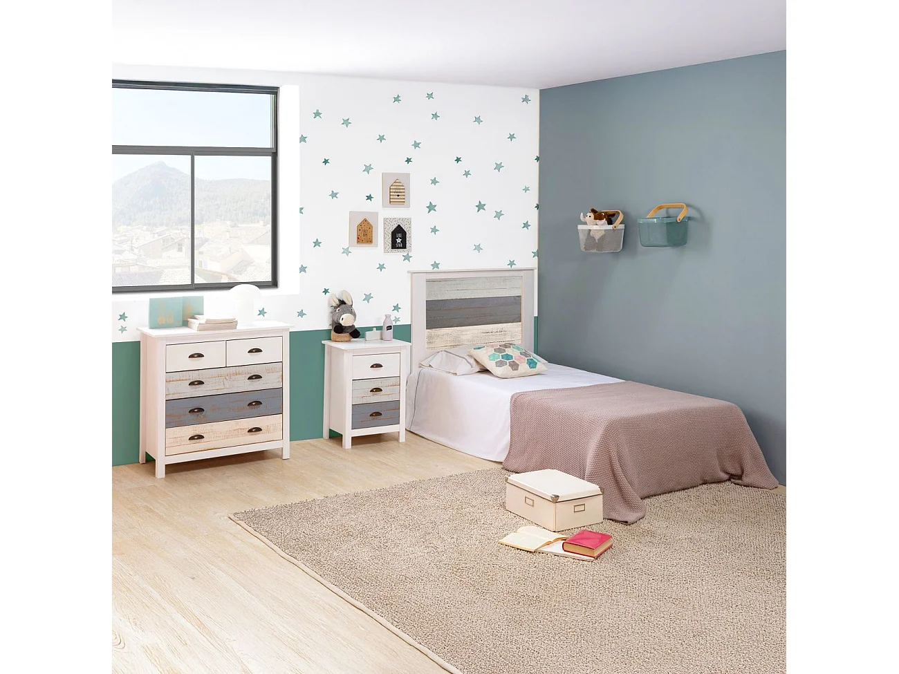 Cabecero Ocean Blanco - Vintage Colors