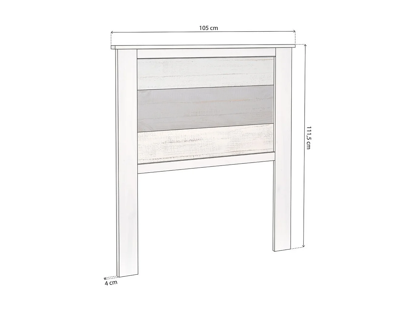 Cabecero Ocean Blanco - Vintage Colors