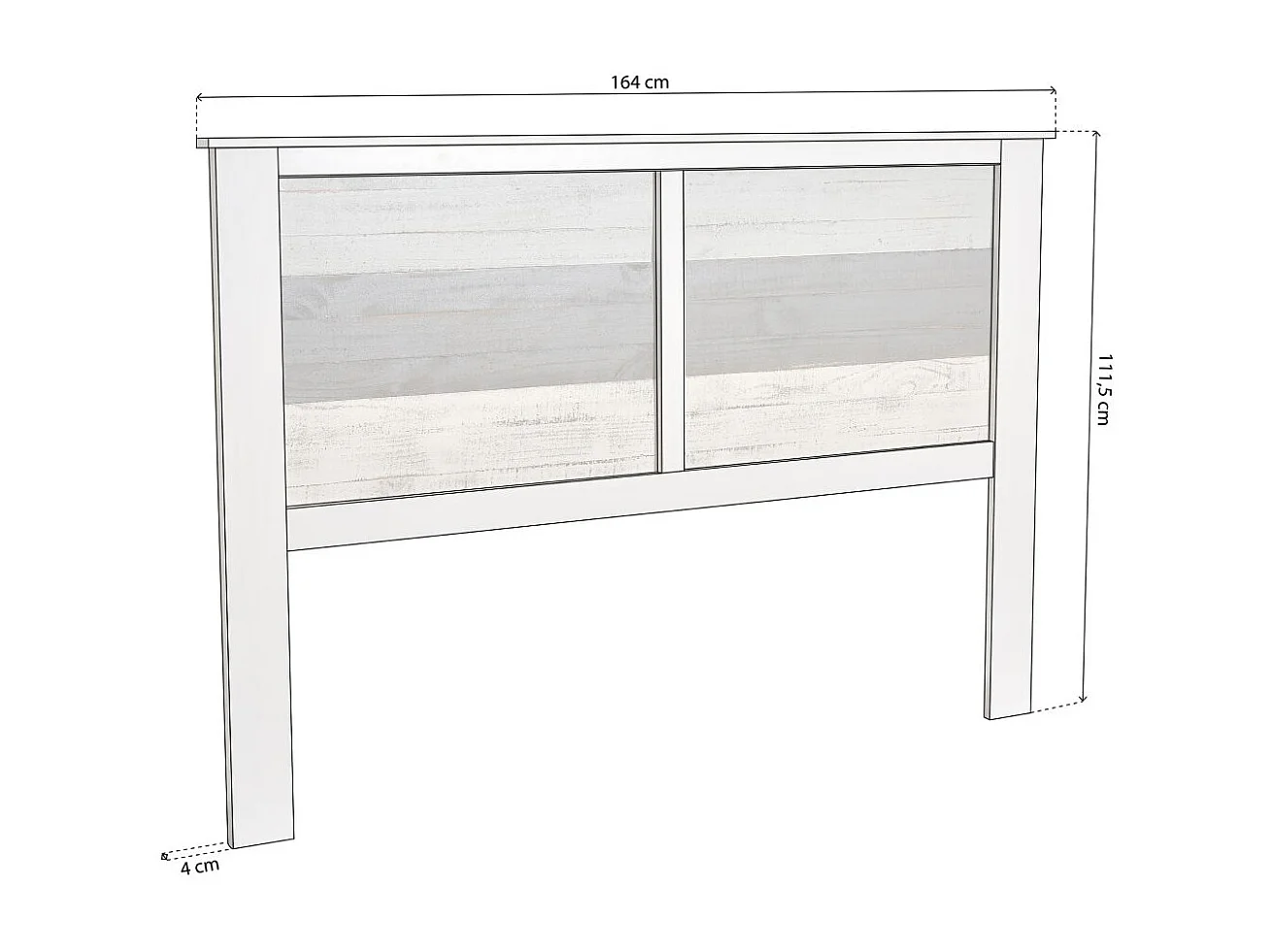 Cabecero Ocean Blanco - Vintage Colors