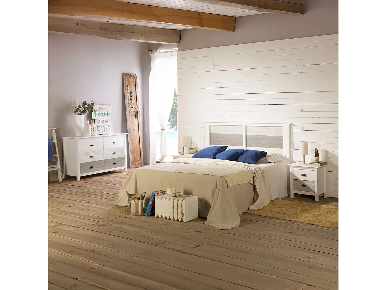 Cabecero Ocean Blanco - Vintage Colors