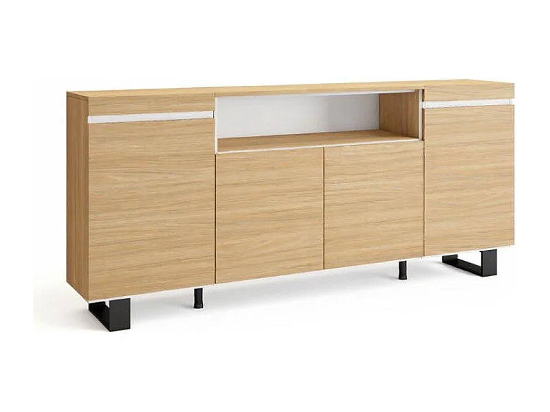 Aparador Kavos Up Roble Arena- Blanco