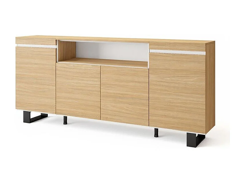 Aparador Kavos Up Roble Arena- Blanco