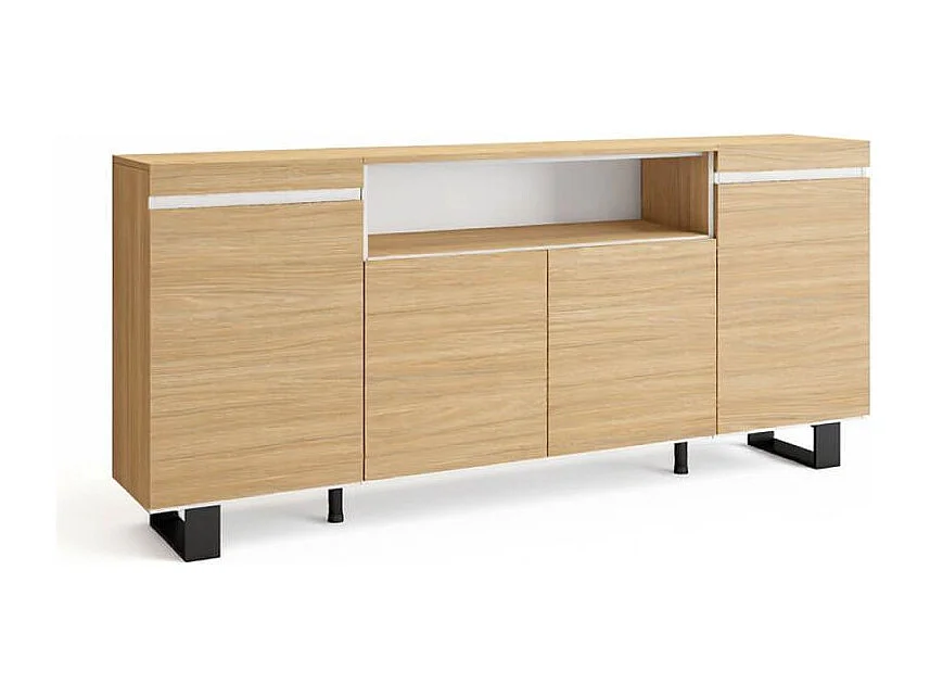 Aparador Kavos Up Roble Arena- Blanco