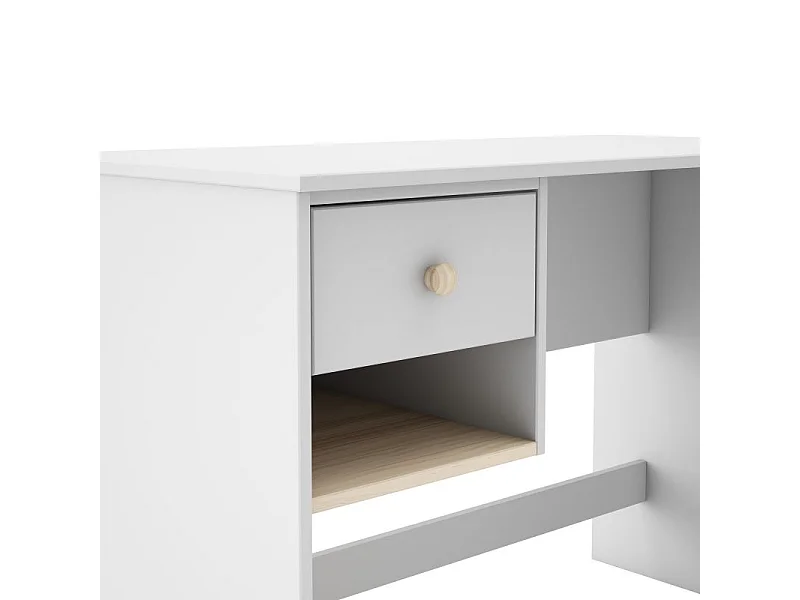 Mesa de escritorio Misty Breeze Blanco - Oak Soft