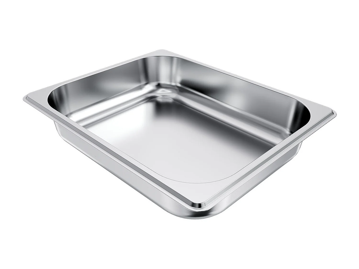 Gastronorm Bak SucceBuy GN 1/2, Bewaarbak voor Horeca van RVS 4STs 3,8 L, Voedselveilige RVS Bak Diepte 6,4 cm, Anti-aanbak