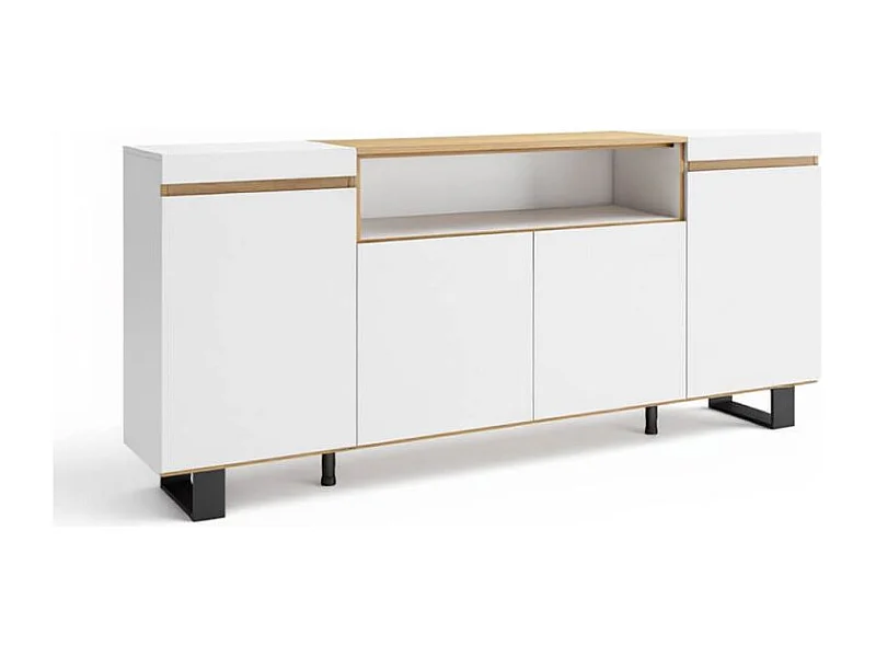 Aparador Kavos Up Blanco - Roble Arena