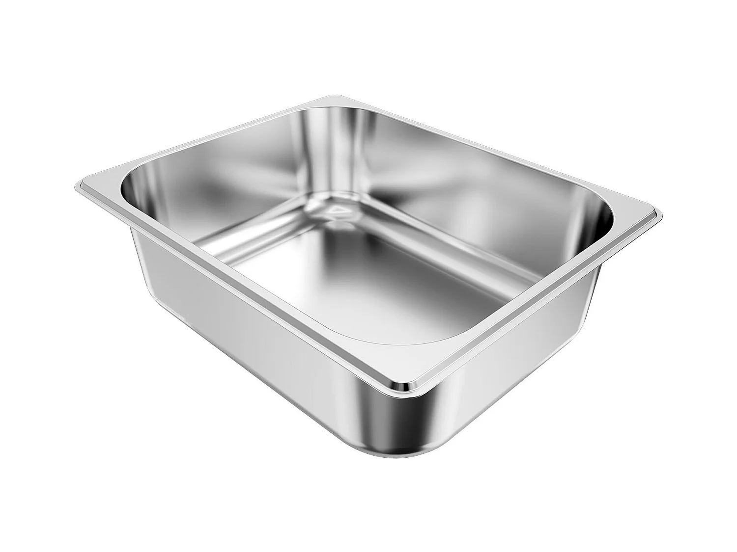 Gastronorm Behälter SucceBuy GN 1/2, Aufbewahrungsbehälter für Gastronomie aus Edelstahl 6STs 6 L, Lebensmittelechter Edelstahlbehälter Tiefe 9,9 cm, Antihaft