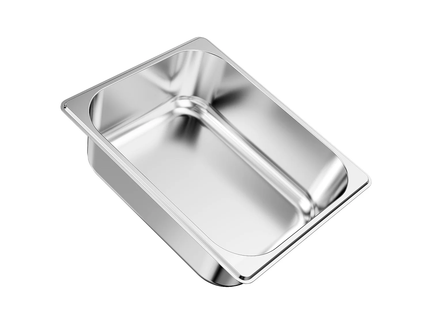 Gastronorm Behälter SucceBuy GN 1/2, Aufbewahrungsbehälter für Gastronomie aus Edelstahl 6STs 6 L, Lebensmittelechter Edelstahlbehälter Tiefe 9,9 cm, Antihaft