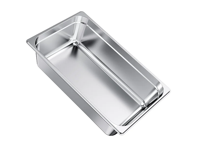 Balde Gastronorm SucceBuy 20,5 L, Recipiente de Restauração de Aço Inoxidável, Balde Inox Alimentar Profundidade 14,6 cm, Antiaderente e Antiferrugem